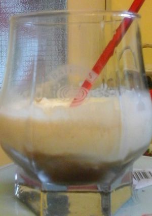 A picture of Amazing coffee chocolate orange baileys sorbet/slushie Andrew James recipe book. Slightly adapted..