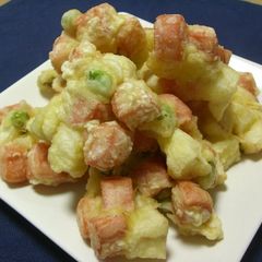 A picture of Chunky Fish Sausage and Vegetable Kakiage Fritters.