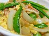 snow peas eggs