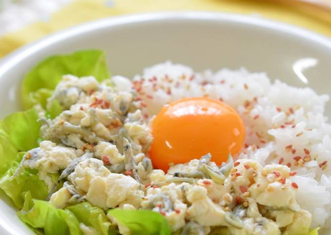 Easiest Way to Make Favorite Creamy Egg on Tofu Soboro A Healthy Breakfast