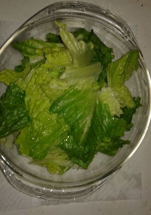 A picture of crisp lettuce.
