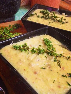 A picture of Creamy Potato, Bacon & Leek Soup.