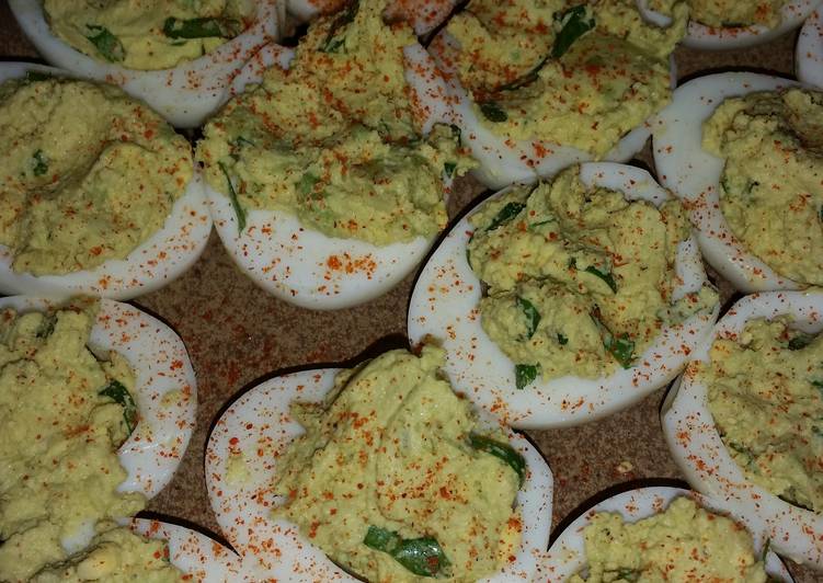 Recipe of Award-winning Deviled Avocado eggs