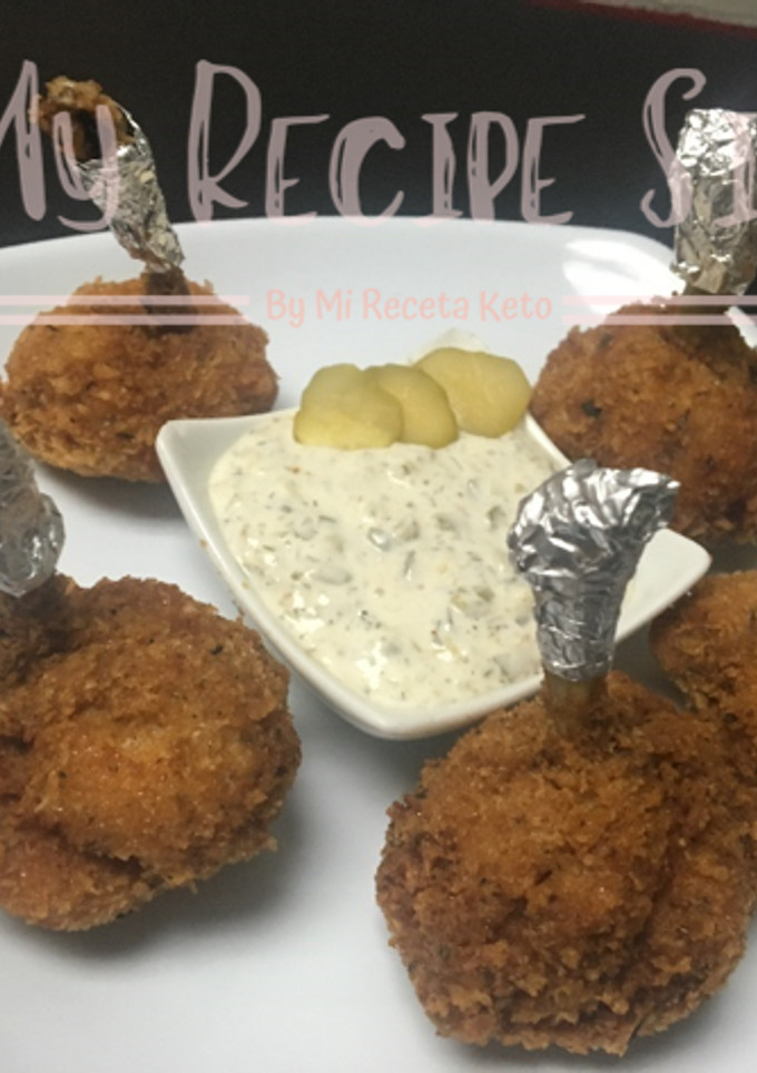 Una foto de Bombones de pollo empanizados con salsa tártara