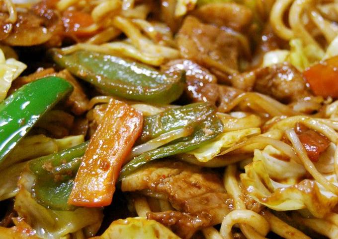 Recipe of Any-night-of-the-week Janjan Yaki Noodles