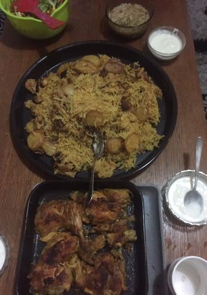 صورة لوصفة فطورنا امبارح مقلوبه