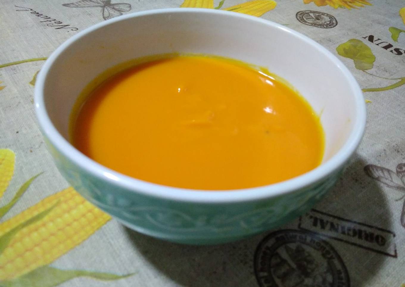 Crema de calabaza con tomate frito con Thermomix