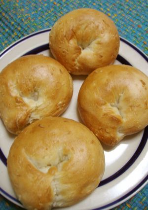A picture of Coconut Bagels.