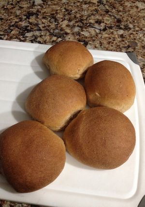A picture of Whole Wheat Bread Machine Rolls.