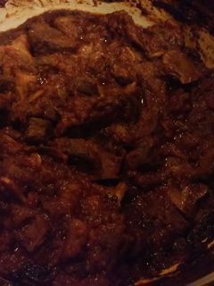 A picture of Mothers' baked beef.