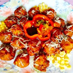 Cheese Corn Pakoda A picture of Cheese Corn Pakoda.