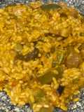 Arroz con Puerros, Judías Verdes y Secreto Ibérico