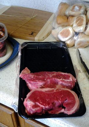 A picture of Bar B Q Rib eye.