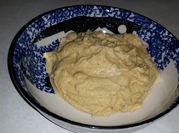 A picture of hummus recipe without tahini
