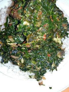 A picture of Rice and Vegetable Sauce.