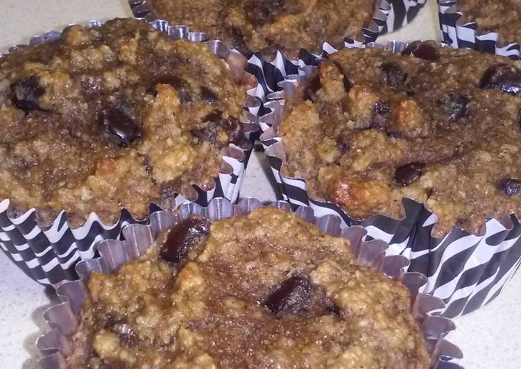 Steps to Prepare Super Quick Homemade Paleo Choc Chip Banana Muffins