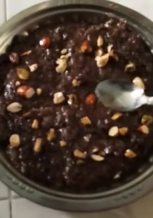 A picture of Ragi halwa.