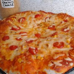 A picture of My 3 Cheese Pizza.