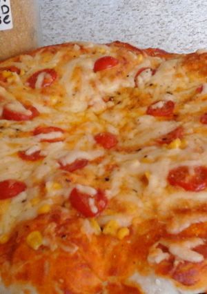 A picture of My 3 Cheese Pizza.