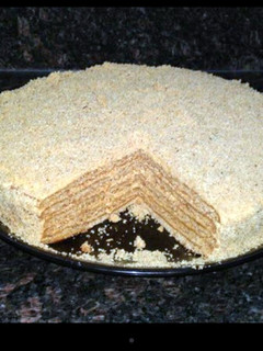 A picture of Medovnik ( Honey Cake ).