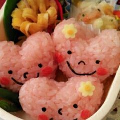 A picture of Heart Bento for Valentine's Day.