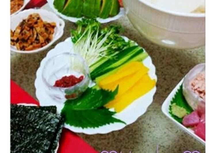 Recipe of Speedy Sushi Handrolls for a Feast