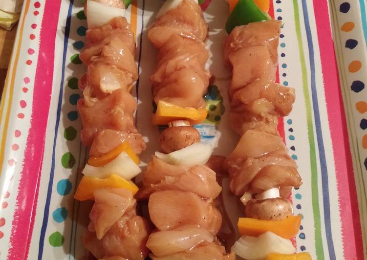 Recipe of Any-night-of-the-week Chicken kabobs