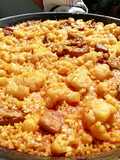Pork Rib and Cauliflower Paella