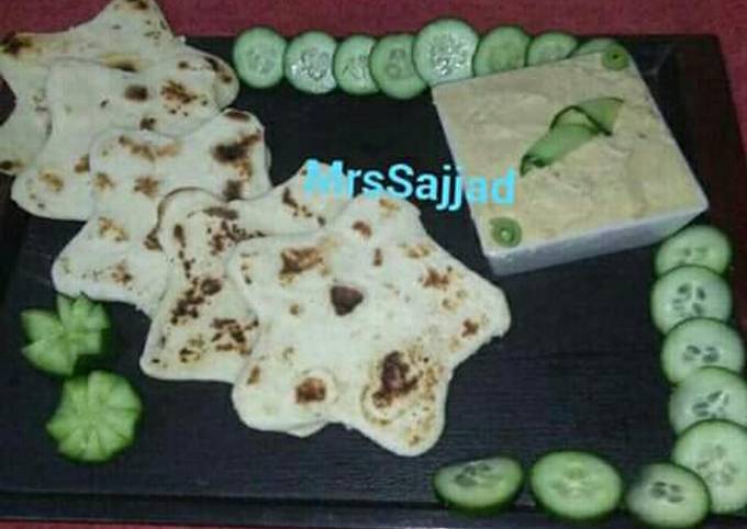 Hummus With Pita Bread #SehriContest  #CookpadSehri