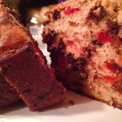 A picture of Black Forest Banana Bread.