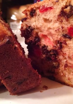 A picture of Black Forest Banana Bread.