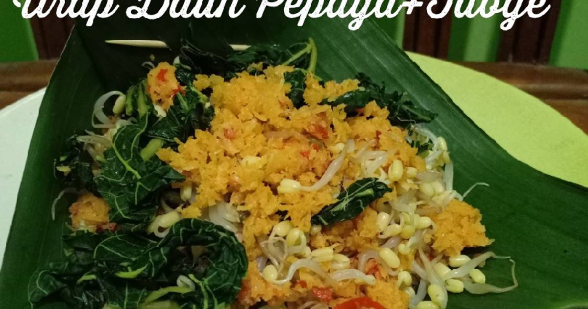 Resep Urap Daun Pepaya Taoge Oleh Rahma Bunda Radit Rafa Cookpad