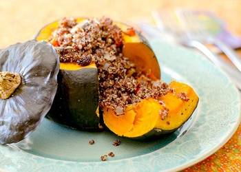 The New Way Making Recipe Kabocha Squash Stuffed With Quinoa Practical Delicious The New Way Making Recipe Kabocha Squash Stuffed With Quinoa Practical Delicious