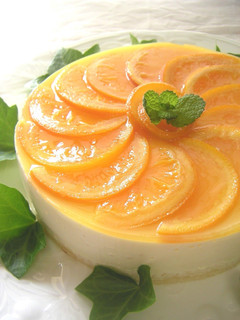 A picture of Orange Mousse Cake.