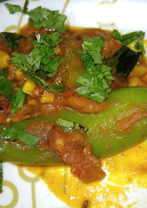 A picture of Chilli veg curry.