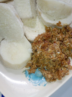 White yam with egg source ainihin hoton girkin
