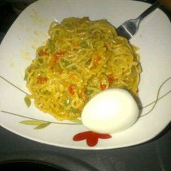 A picture of 10mins Noodles with Boiled Egg.