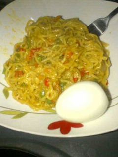 A picture of 10mins Noodles with Boiled Egg.