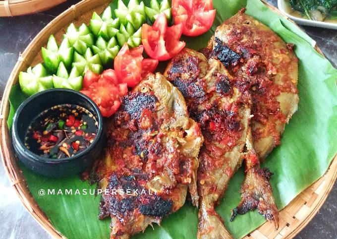 Ikan bawal bakar teflon