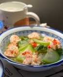 Canh Bí Xanh Nấu Tôm