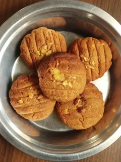 A picture of Jaggery & wheat flour Cookies.