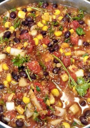 A picture of Quinoa chili.