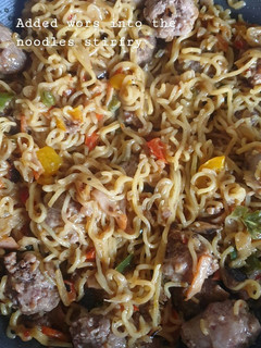 A picture of Wors sweet and chilli stir fry.