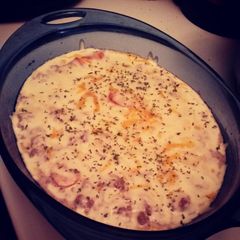 A picture of Cheesy Casaroll.