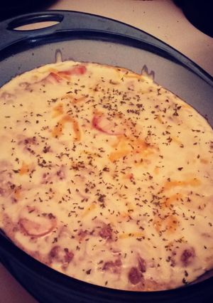 A picture of Cheesy Casaroll.