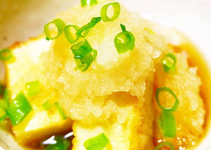Deep-Fried Tofu in Sauce with Atsuage Recipe