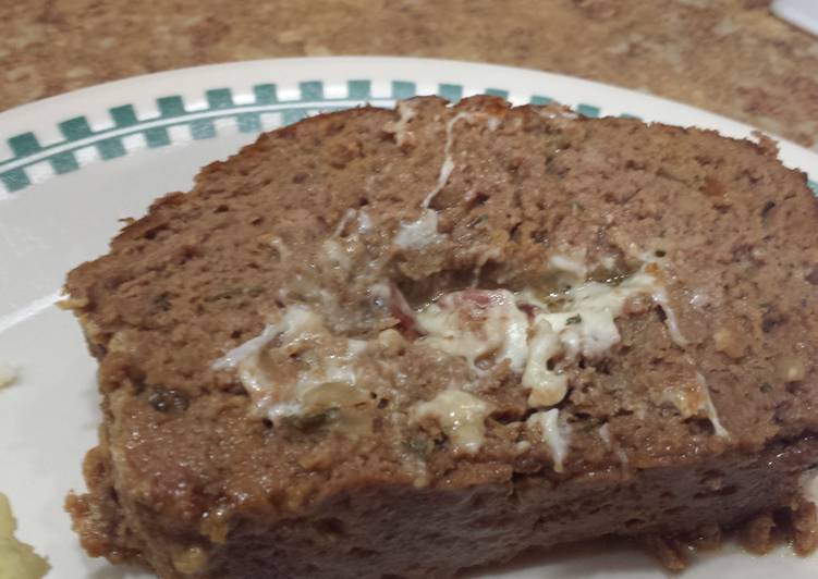 Recipe of Award-winning Bacon and Cheese stuffed Meatloaf