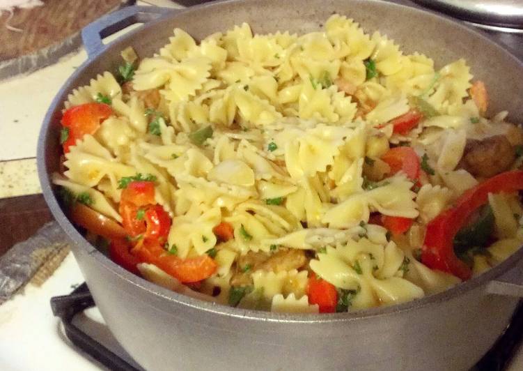 Recipe of Speedy surf n turf Cajun pasta