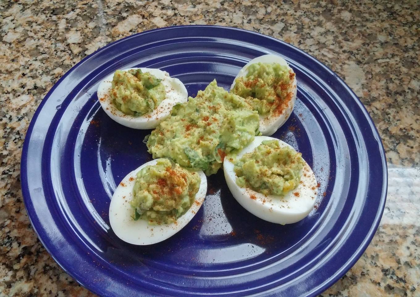 Easy Deviled Avocado Eggs