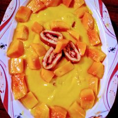 A picture of Mango Custard.